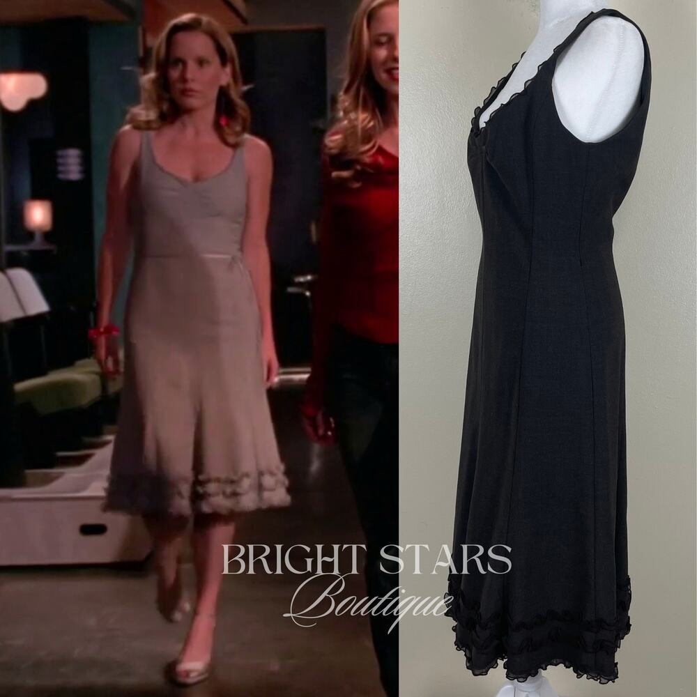 Extremely Rare Vintage Brown Dress ALT ASO Anya Buffy the Vampire Slayer Y2K - Picture 4 of 16